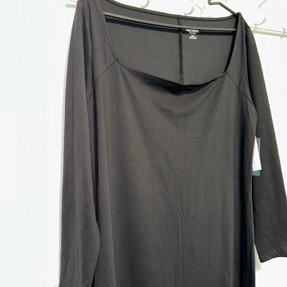 Women's Wild Fable Long Sleeve Dress Black Size XXL Plus NEW NWT Maxi - Picture 13 of 14